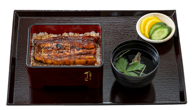 
平日昼限定11:00-13:00【蒲焼半尾】でしこ うな重（梅）